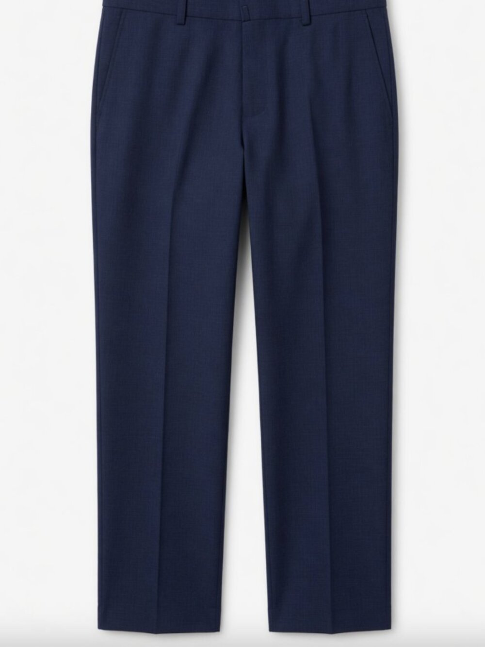 D'Urban Elegant Men's Navy Tailored Suit Trousers